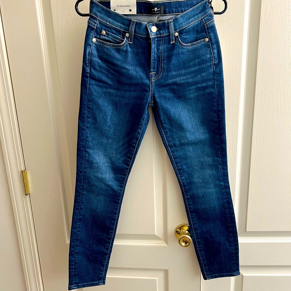 NWT 7 For All Mankind Ankle Skinny jeans